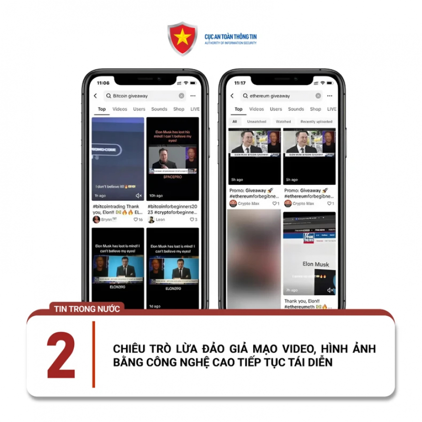 CHIÊU TRÒ LỪA ĐẢO GIẢ MẠO VIDEO, HÌNH ẢNH BẰNG CÔNG NGHỆ CAO TIẾP TỤC TÁI DIỄN