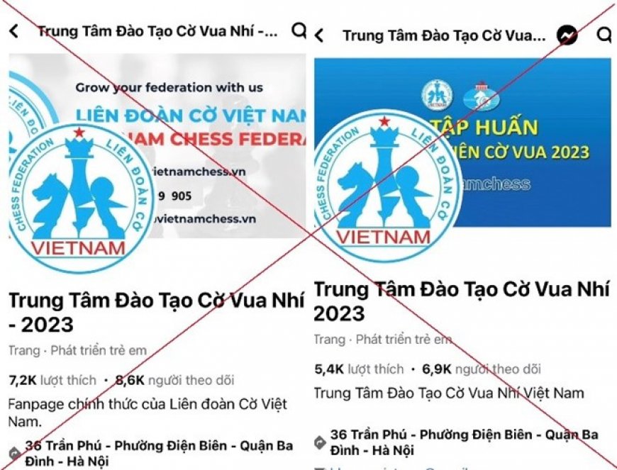 Lừa đảo bằng cách giả mạo trung tâm đào tạo cờ vua cho trẻ em