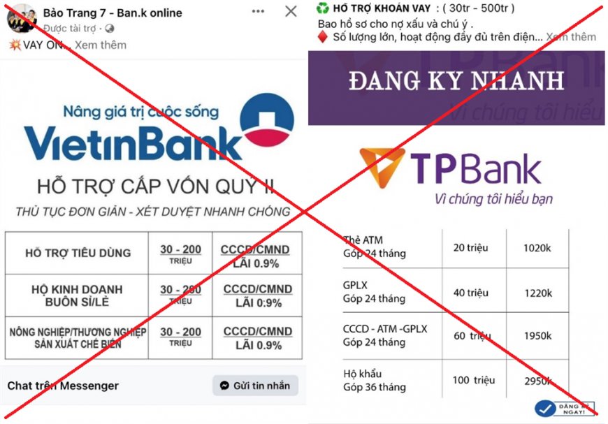 Mạo danh ngân hàng cho vay lãi suất rất thấp: Bộ Công an yêu cầu cảnh giác cao độ